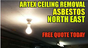 asbesto artex ceiling removal newcastle tyne & wear north east